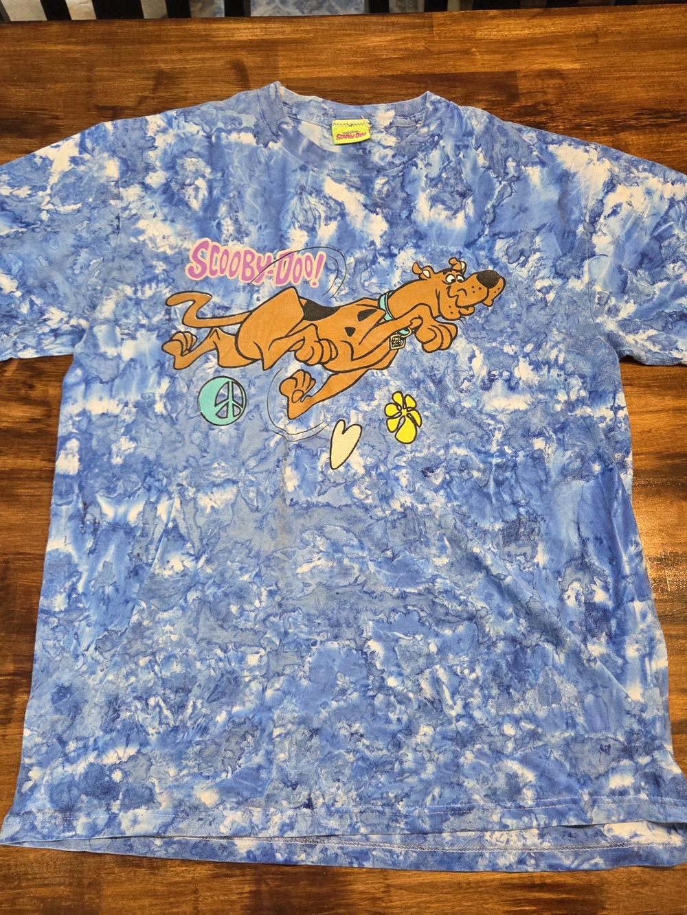 VINTAGE SCOOBY DOO TIE DYE TEE SHIRT 1998 SIZE M Nostalgic Cartoon Network